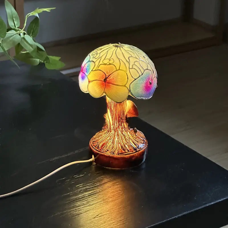 動物ランプ - ボヘミアンきのこ花ランプ