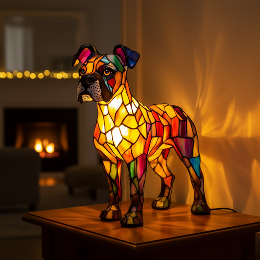 動物ランプ - 雷の魔法犬