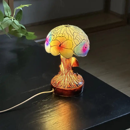 動物ランプ - ボヘミアンきのこ花ランプ